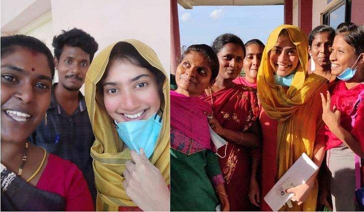 മാസ്ക് ധരിച്ച് പരീക്ഷ എഴുതാനെത്തി സായ് പല്ലവി, ആരാധകർക്കൊപ്പമുള്ള ഫോട്ടോ വൈറലായി; ശാരീരിക അകലമില്ലെന്ന് വിമർശനം