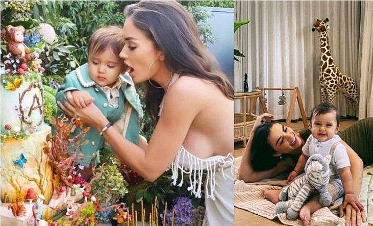 മകന്റെ ഒന്നാം പിറന്നാൾ ആഘോഷമാക്കി നടി എമി ജാക്സൺ; വിഡിയോ  