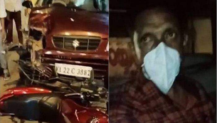 കാറോടിച്ച് എത്തിയ എസ്ഐ ബൈക്കുകള്‍ ഇടിച്ചു തെറിപ്പിച്ചു; മദ്യലഹരിയിലെന്ന് നാട്ടുകാർ