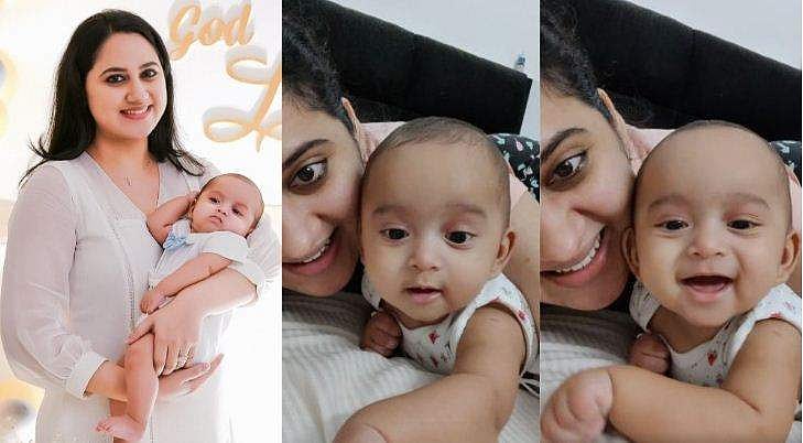 'നീയാം കടല്, പ്രിയനേ, നീയാം കടല്'; അമ്മയുടെ പാട്ടു കേട്ട് ചിരിച്ച് ലൂക്ക; വിഡിയോ പങ്കുവെച്ച് മിയ