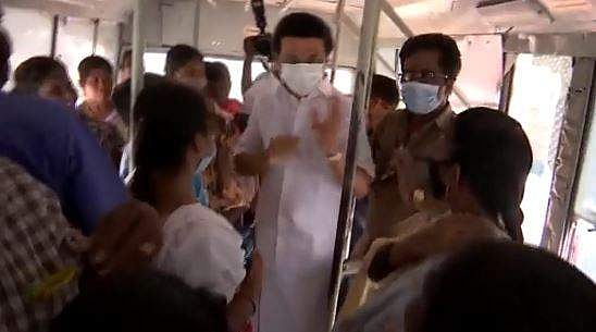 വനിതകളുടെ ബുദ്ധിമുട്ടുകള്‍ നേരിട്ട് കണ്ടറിയാന്‍ മുഖ്യമന്ത്രി ബസില്‍, അമ്പരന്ന് യാത്രക്കാര്‍- വീഡിയോ 