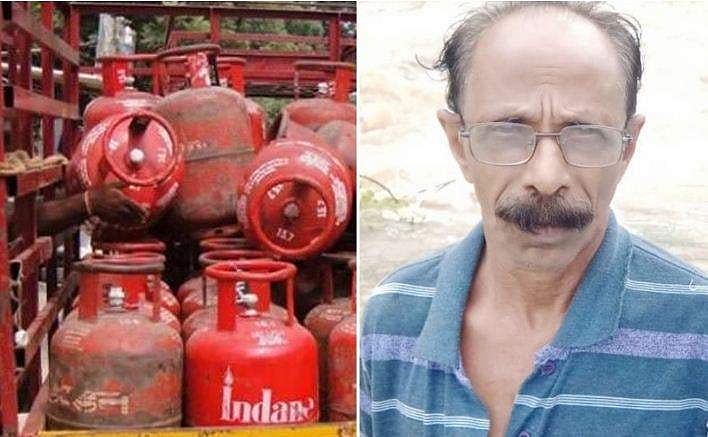 ഗ്യാസ് സിലിണ്ടര്‍ ചുമന്ന് കൊണ്ട് വരുമ്പോള്‍ കാലിടറി, സിലിണ്ടര്‍ തലയില്‍ വീണ് വയോധികന്‍ മരിച്ചു