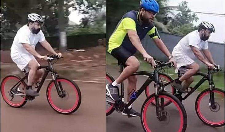 ബിഎംഡബ്ല്യു സൈക്കിളിൽ പാഞ്ഞ് മോഹൻലാൽ; 'അനന്തന്റെ മോൻ ഇപ്പോഴും നാടുവാഴി തന്നെ'; വിഡിയോ വൈറൽ 