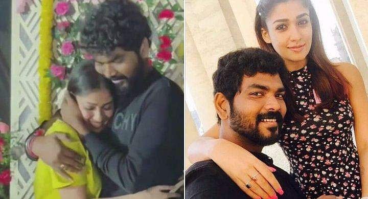 വിഘ്നേശിന്റെ നെഞ്ചോട് ചേർന്ന് നയൻതാര; വലിയ കേക്ക് മുറിച്ച് പിറന്നാൾ ആഘോഷം (വീഡിയോ)