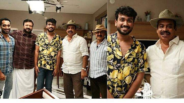 'ടൈം ട്രാവൽ ചെയ്ത് കൊച്ചു കൊച്ചു സന്തോഷത്തിൽ എത്തിയതുപോലെ'; അച്ഛന്റെ സിനിമാസെറ്റിലെത്തി കാളിദാസ് ജയറാം