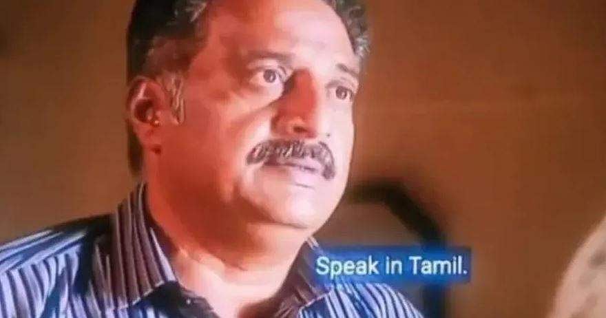 ഹിന്ദി സംസാരിച്ച ആളെ തല്ലി, ജയ് ഭീം സിനിമയിലെ രം​ഗത്തിന്റെ പേരിൽ പ്രകാശ് രാജിന് വിമർശനം