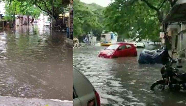 ചെന്നൈയിൽ കനത്ത മഴ; ന​ഗരത്തിന്റെ പല പ്രദേശങ്ങളും വെള്ളത്തിനടിയിൽ, മഴ തുടരുമെന്ന് മുന്നറിയിപ്പ്