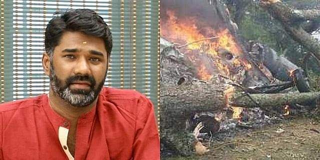 കോപ്റ്റര്‍ അപകടത്തെക്കുറിച്ച് വിവാദ ട്വീറ്റ്; യൂട്യൂബര്‍ അറസ്റ്റില്‍