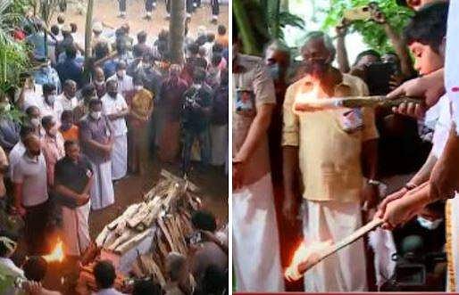 ചിത കൊളുത്തി എട്ടുവയസ്സുകാരന്‍ മകന്‍; വിട, പ്രിയപ്പെട്ട പ്രദീപ്...; ധീരസൈനികന്‍ ഇനി ഓര്‍മ്മ