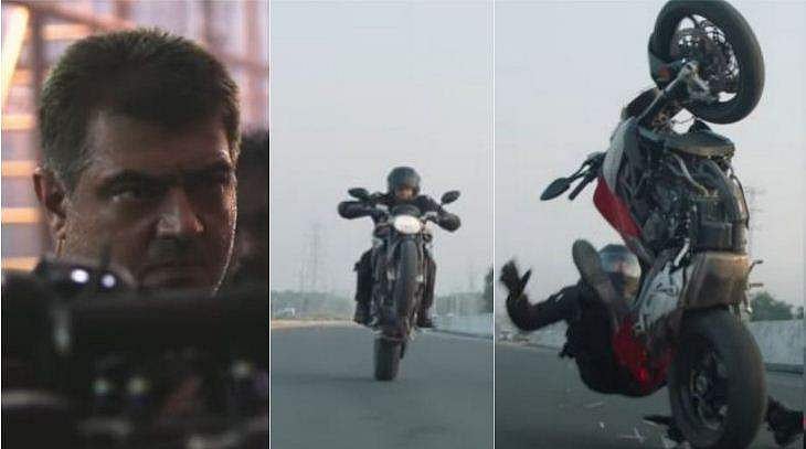 'തട്ടിവീണേക്കാം പക്ഷെ പിന്മാറില്ല, അതുമതി'; ‘വലിമൈ’യിൽ അ‍ജിത്തിന്റെ കിടിലൻ സ്റ്റണ്ട്, മേക്കിങ് വിഡിയോ  