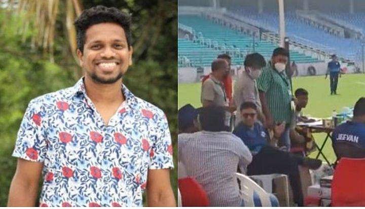 മുങ്ങിമരിച്ച സഹപ്രവർത്തകന്റെ മൃതദേഹം പൊതുദർശനത്തിന്, ക്രിക്കറ്റ് കളിച്ച് ഉന്നത പൊലീസ് ഉദ്യോ​ഗസ്ഥർ; വിവാദം