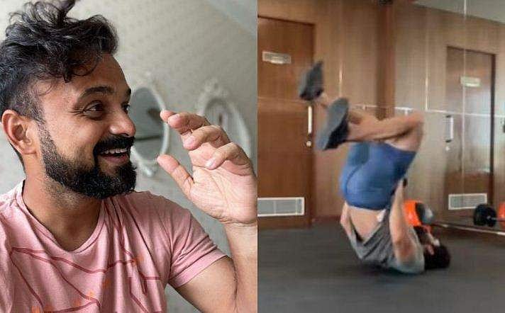 കിടന്നകിടപ്പിൽ കുതിച്ചുപൊങ്ങി, പിന്നെ കൂളായി നടത്തം; 'നിനക്ക് പിരാന്താടാ' എന്ന് ടൊവിനോയോട് ചാക്കോച്ചൻ, വിഡിയോ