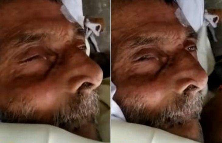 തീ കൊളുത്തുന്നതിന് മുമ്പ് മുഖത്തെ തുണി മാറ്റി, 'മൃതദേഹം' കണ്ണ് തുറന്നു; വിഡിയോ 