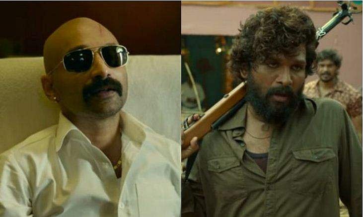 മൊട്ടത്തലയുമായി 'വില്ലൻ' ഫഹദ്, നിറഞ്ഞാടി അല്ലു അർജുൻ; 'പുഷ്പ' ട്രെയ്‌ലർ ഹിറ്റ്, വിഡിയോ  