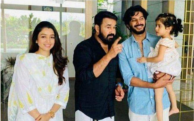 മമ്മൂട്ടിയുടെ വീട്ടിൽ അതിഥിയായി മോഹൻലാൽ; ദുൽഖറിന്റെ മറിയത്തോട് കളി പറഞ്ഞ് താരം; ചിത്രം വൈറൽ