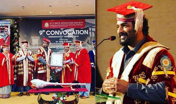 നടൻ മാധവന് ഡി–ലിറ്റ് ബി​രുദം, ആശംസകളുമായി താരങ്ങൾ