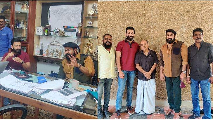 ബറോസിന്റെ അണിയറയിലും പൃഥ്വിരാജ്?, മോഹൻലാലിനൊപ്പം നവോദയ സ്റ്റുഡിയോയിൽ താരം; വൈറലായി ചിത്രങ്ങൾ