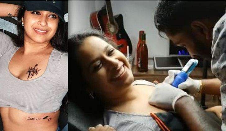 മാറിലും വയറിലുമായി രണ്ട് ടാറ്റൂകള്‍ കൂടി, വിഡിയോ പങ്കുവെച്ച് സാധിക വേണുഗോപാല്‍