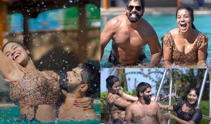 രണ്ട് സുന്ദരിമാർക്കൊപ്പം ​ഗ്ലാമറസ് ഫോട്ടോഷൂട്ടുമായി ബിനീഷ് ബാസ്റ്റിൻ; വിഡിയോ വൈറൽ