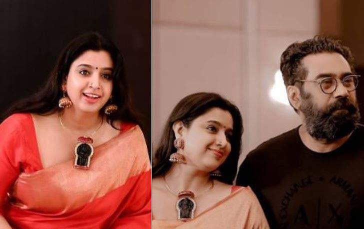 കഴുത്തിൽ ഗുരുവായൂരപ്പൻ, കാതിൽ  കൊടുങ്ങല്ലൂരമ്മ; സംയുക്തയുടെ ആഭരണങ്ങളിൽ കണ്ണുടക്കി ആരാധകർ, ചിത്രങ്ങൾ 