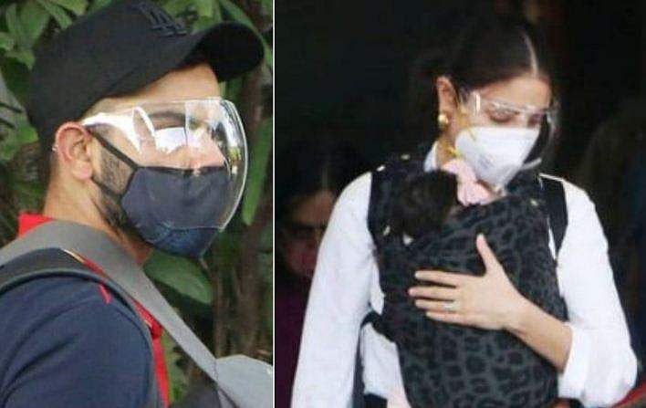കുഞ്ഞ് വാമികയ്‌ക്കൊപ്പം അനുഷ്‌കയും കൊഹ് ലിയും വിമാനത്താവളത്തില്‍; ചിത്രങ്ങള്‍ ഏറ്റെടുത്ത് ആരാധകര്‍