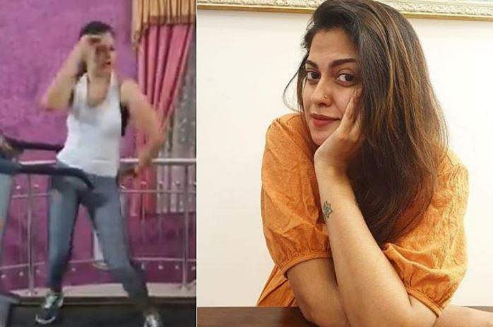 ട്രെഡ്‌മിൽ വർക്കൗട്ട് നിർത്തി തകർപ്പൻ ഡാൻസുമായി അനുശ്രി; 'വ്യായാമവേളകൾ ആനന്ദകരമാക്കാം' 