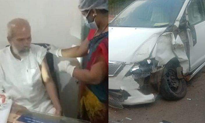 നിയന്ത്രണം വിട്ട ട്രാക്ടര്‍ കാറില്‍ ഇടിച്ചു; കേന്ദ്രമന്ത്രിക്ക് പരിക്ക്