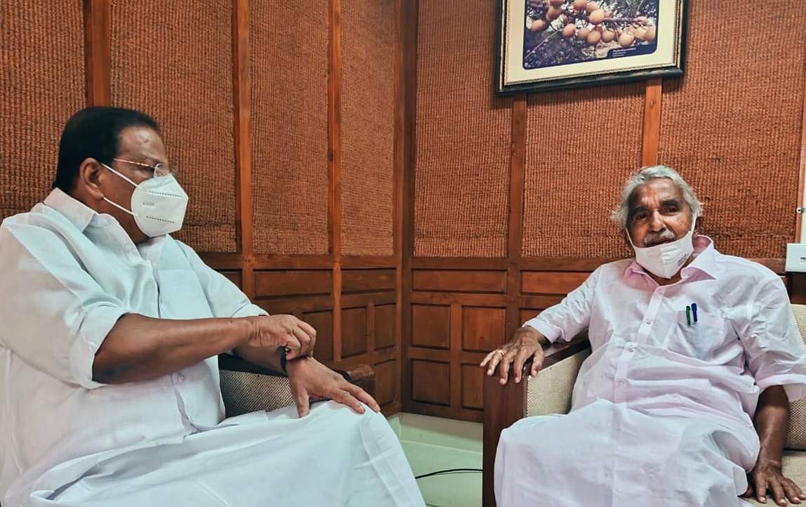'പിന്തുണ ഉറപ്പ് കിട്ടി'; ഉമ്മന്‍ ചാണ്ടിയുമായി ചര്‍ച്ച നടത്തി സുധാകരന്‍