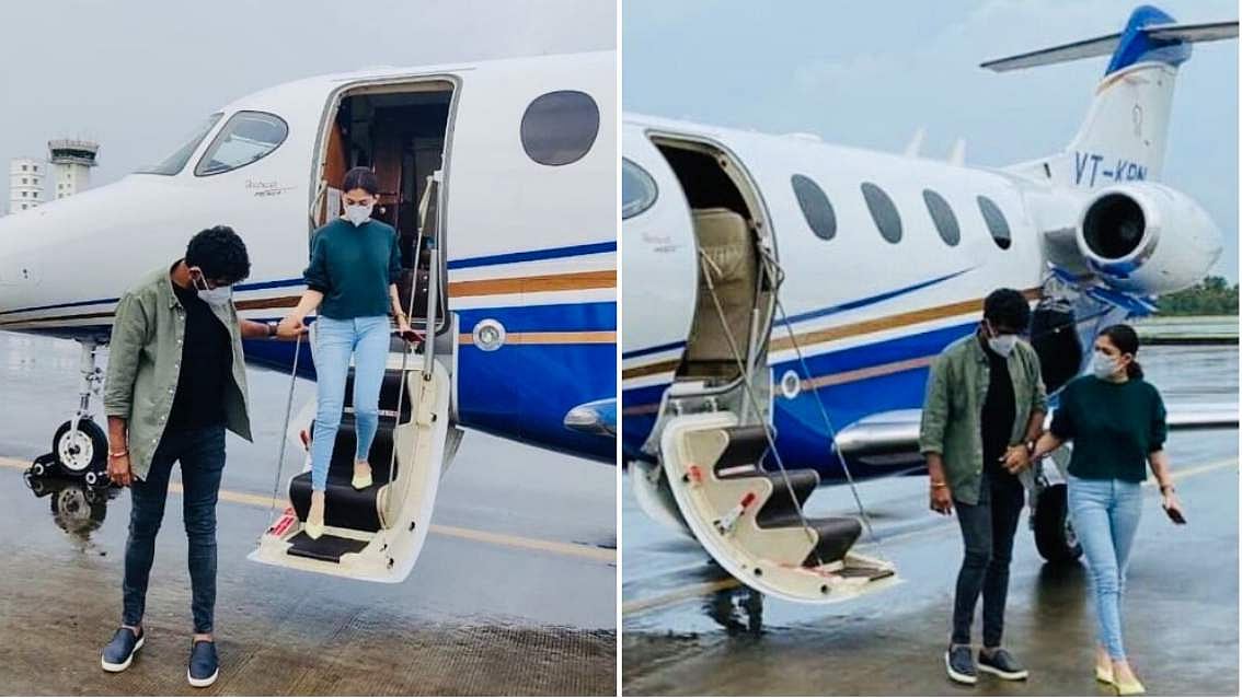വിഘ്നേഷിന്റെ കൈപിടിച്ച് നയൻതാര, പ്രൈവറ്റ് ജെറ്റിൽ കൊച്ചിയിൽ പറന്നിറങ്ങി താരജോഡികൾ; ചിത്രങ്ങൾ വൈറൽ