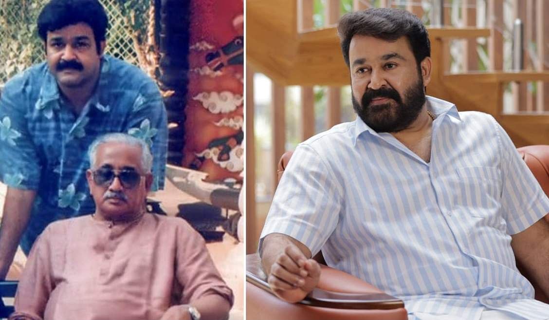 അച്ഛനൊപ്പം മോഹൻലാൽ; ഫാദേഴ്സ് ഡേ പോസ്റ്റുമായി സൂപ്പർതാരം