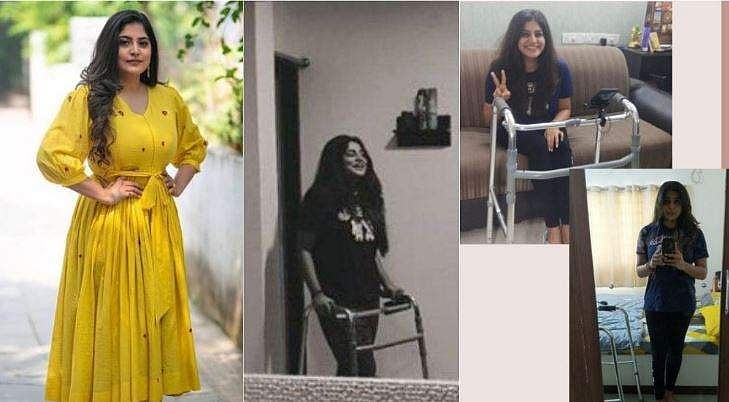 'സ്വന്തം കാലിൽ ഉടൻ നടക്കാനാവില്ലെന്നാണ് കരുതിയത്', വാക്കർ ദിനങ്ങളുടെ ഓർമയിൽ മഞ്ജിമ മോഹൻ