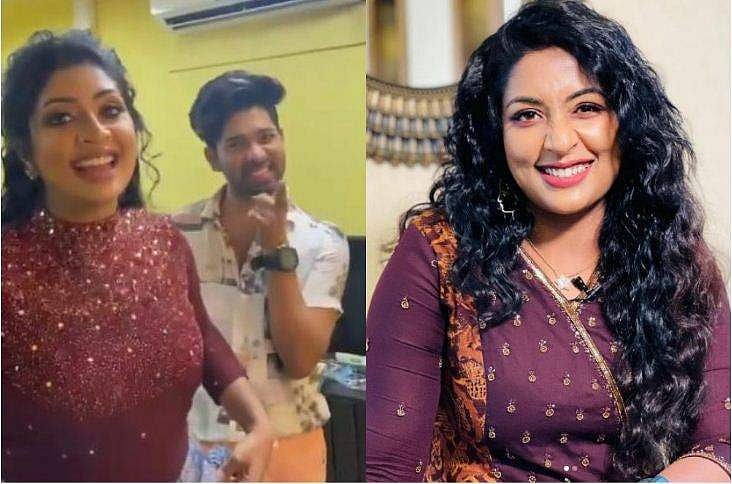 'മേക്കപ്പ് ചെയ്യുന്നവർക്ക് സമാധാനം കൊടുക്കില്ലെന്ന് ഉറപ്പിച്ചു', കണ്ണാംതുമ്പി പാടി നവ്യ; വിഡിയോ 