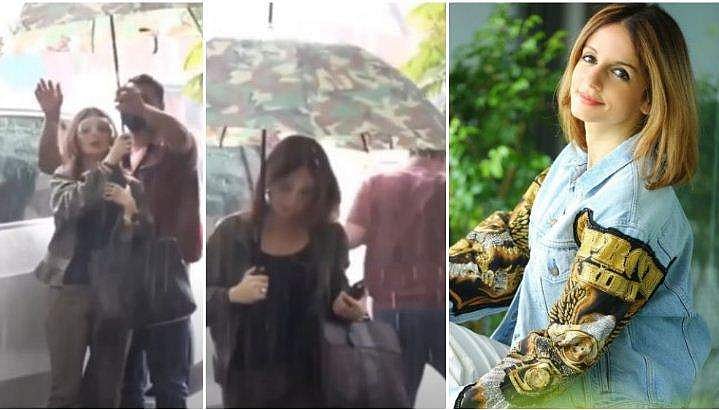 ഡ്രൈവറെ പെരുമഴയത്ത് നിർത്തി, കുടയും വാങ്ങി പോയി; സൂസന്ന ഖാനെതിരെ രൂക്ഷ വിമർശനം; വിഡിയോ