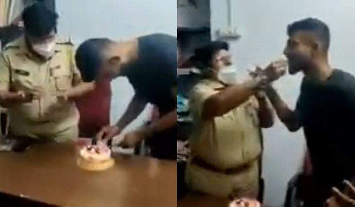 കൊലക്കേസ് പ്രതിക്ക് പിറന്നാള്‍ കേക്ക് നല്‍കി പൊലീസ്; അന്വേഷണത്തിന് ഉത്തരവ് 