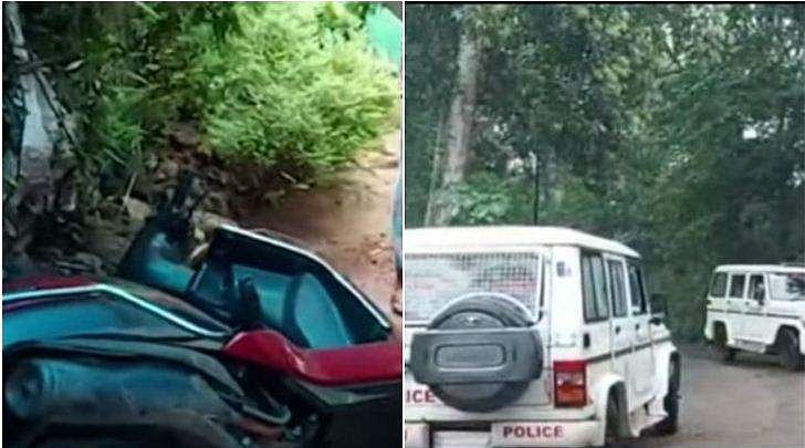 തിരുവനന്തപുരത്ത് പൊലീസിന് നേര്‍ക്ക് കഞ്ചാവ് മാഫിയയുടെ ആക്രമണം ; പെട്രോള്‍ ബോംബെറിഞ്ഞു, ജീപ്പ് അടിച്ചു തകര്‍ത്തു, പൊലീസുകാരന് പരിക്ക്