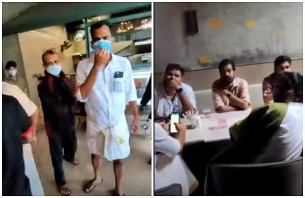 ലോക്ക്ഡൗണ്‍ ലംഘിച്ച് ഹോട്ടലില്‍ കയറി രമ്യ ഹരിദാസും വി ടി ബല്‍റാമും, ചോദ്യം ചെയ്ത യുവാവിനെ കയ്യേറ്റം ചെയ്‌തെന്ന് ആരോപണം (വീഡിയോ)