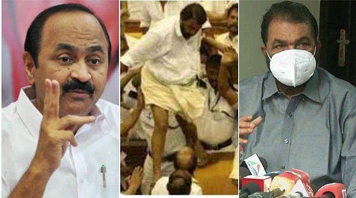 ശിവന്‍കുട്ടി രാജിവെക്കണമെന്ന് പ്രതിപക്ഷം ; സഭ തല്ലിത്തകര്‍ത്ത ആള്‍ക്ക് മന്ത്രിയായി തുടരാന്‍ അവകാശമില്ലെന്ന് വി ഡി സതീശന്‍
