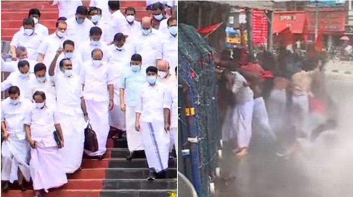 ശിവന്‍കുട്ടിയുടെ രാജിക്കായി മുറവിളി ; സഭയ്ക്ക് അകത്തും പുറത്തും പ്രതിഷേധം ; തലസ്ഥാനം യുദ്ധക്കളം