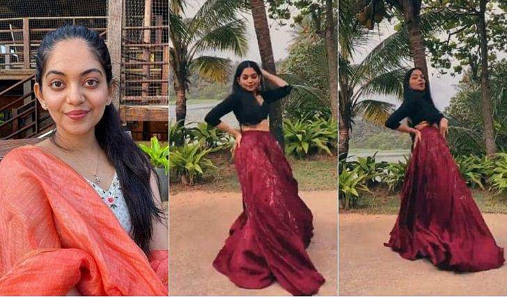 'പരം സുന്ദരി'ക്ക് ചുവടുവച്ച് അഹാന; വൈറലായി വിഡിയോ 