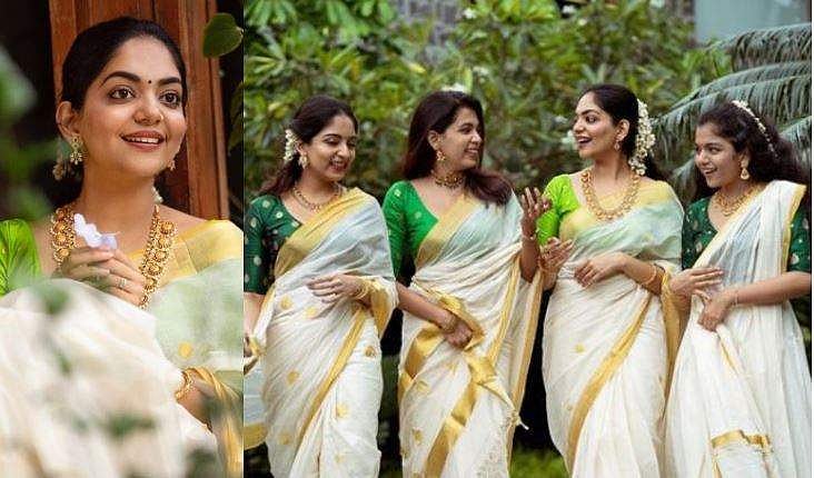 'ട്രാവൻകൂർ സിസ്റ്റേഴ്സ്'; കുടുംബത്തോടൊപ്പം ഓണചിത്രങ്ങളുമായി അഹാന 