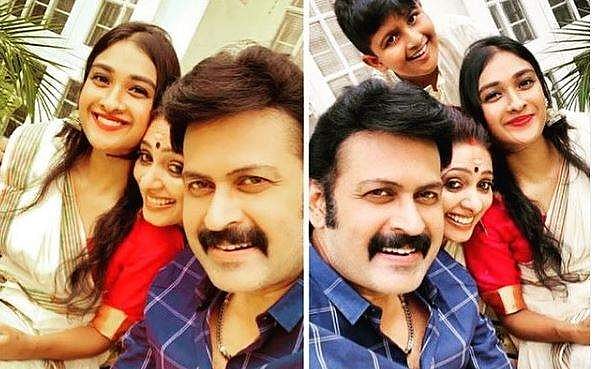 സെറ്റു സാരിയിൽ സുന്ദ‌രിയായി കുഞ്ഞാറ്റ, മനോജ് കെ ജയന്റെ ഓണച്ചിത്രം വൈറൽ