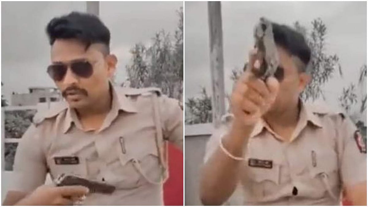 നടുറോഡില് 'സിങ്കം' സ്റ്റൈലില് തോക്ക് ചുഴറ്റി പൊലീസുകാരന്; വീഡിയോ വൈറലായി; സസ്പെന്ഷന്