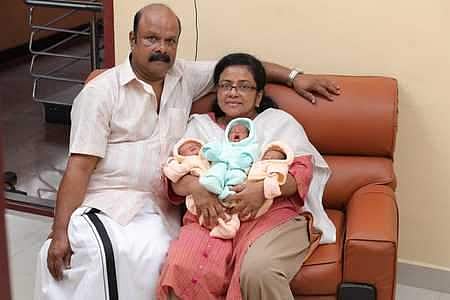 മൂന്നര പതിറ്റാണ്ടിന്റെ കാത്തിരിപ്പിനൊടുവിൽ മൂന്ന് കൺമണികൾ; 55–ാം വയസ്സിൽ സിസി അമ്മയായി 