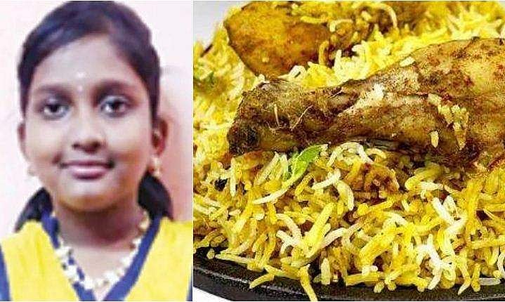 ഹോട്ടലിൽ നിന്ന്  ബിരിയാണിയും തന്തൂരി ചിക്കനും കഴിച്ചു; പത്ത് വയസുകാരി മരിച്ചു 
