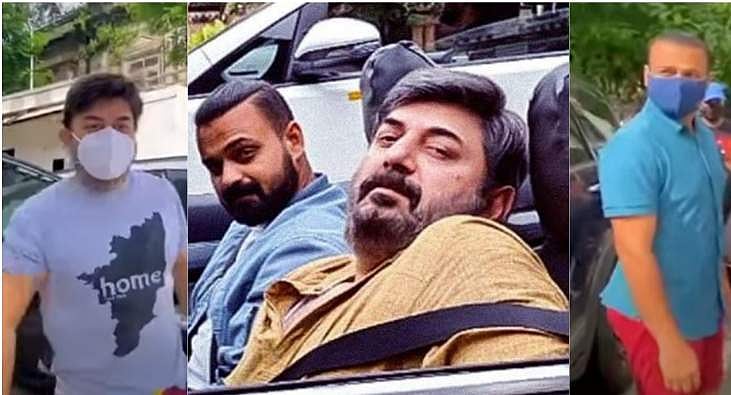 ഒറ്റിനായി ചാക്കോച്ചനും അരവിന്ദ് സ്വാമിയും മുംബൈയിൽ, ചിത്രീകരണം ആരംഭിച്ചു; വിഡിയോ