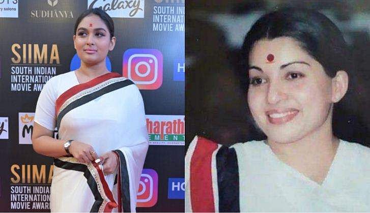 സൈമ റെഡ് കാർപ്പറ്റിൽ തിളങ്ങി താരസുന്ദരിമാർ, ജയലളിത സ്റ്റൈലിൽ പ്രയാ​ഗ 