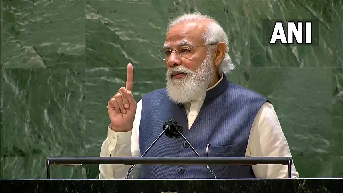 'പാകിസ്ഥാനും ചൈനയ്ക്കും മുന്നറിയിപ്പ്; ഭീകരതയെ രാഷ്ട്രീയ ആയുധമാക്കരുത്'- യുഎന്നില് പ്രധാനമന്ത്രി