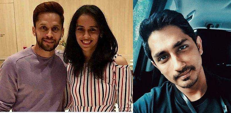 'ഈ കുറിച്ചത് അത്ര നല്ലതല്ല', സൈനക്കെതിരേ സ്ത്രീവിരുദ്ധ പരാമർശം; നടൻ സിദ്ധാർഥിന് രൂക്ഷ വിമർശനം, പ്രതികരിച്ച് സൈനയും ഭർത്താവും  