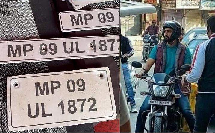 നാലല്ല അത് ഒന്ന്; വിക്കി കൗശൽ ഓടിച്ച ബൈക്കിന്റെ നമ്പർപ്ലേറ്റ് വിവാദം , വിശദീകരണവുമായി പൊലീസ്   