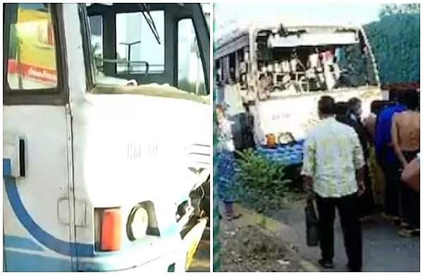 ഇടപ്പള്ളിയില്‍ കൂട്ട വാഹനാപകടം: കെഎസ്ആര്‍ടിസി ബസ് ശബരിമല തീര്‍ത്ഥാടകരുടെ വാഹനത്തില്‍ ഇടിച്ചു, 20പേര്‍ക്ക് പരിക്ക്